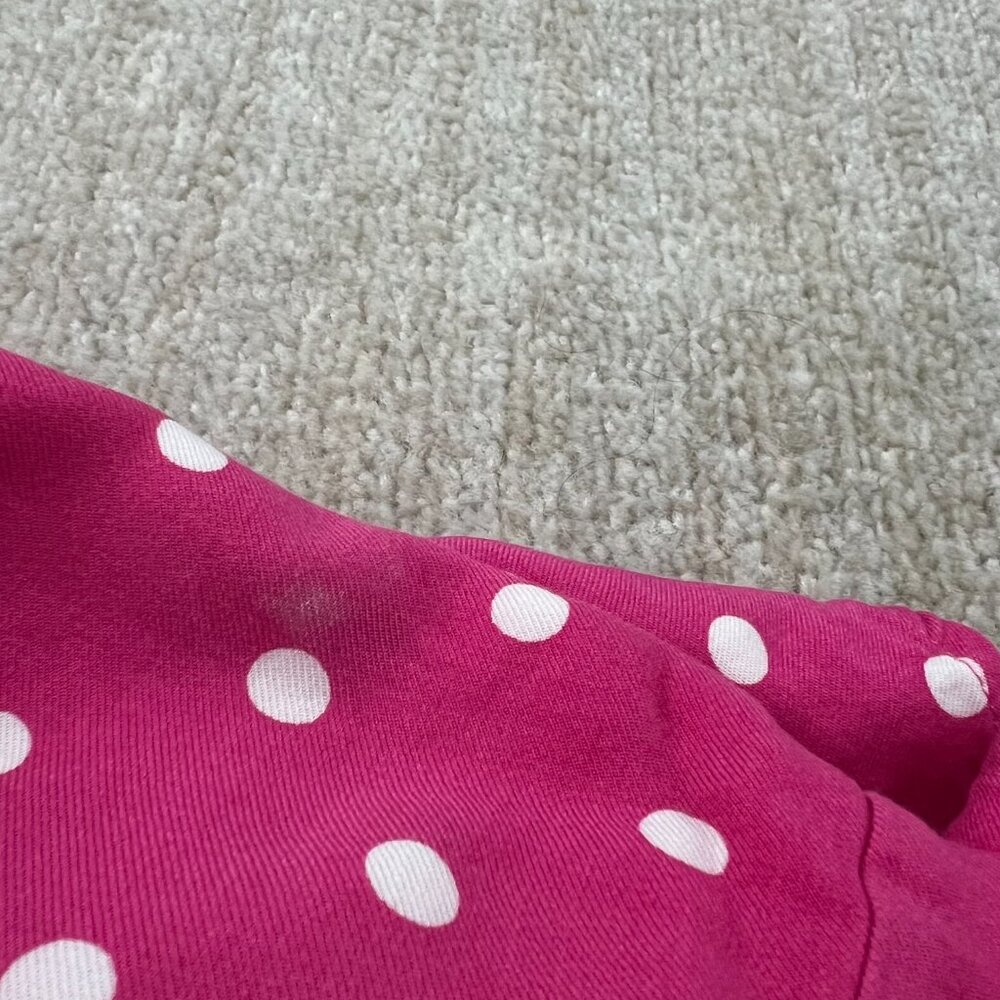 Draper James RSVP Sleeveless Smocked Back Midi Dress L Pink Polka Dot - Picture 9 of 11